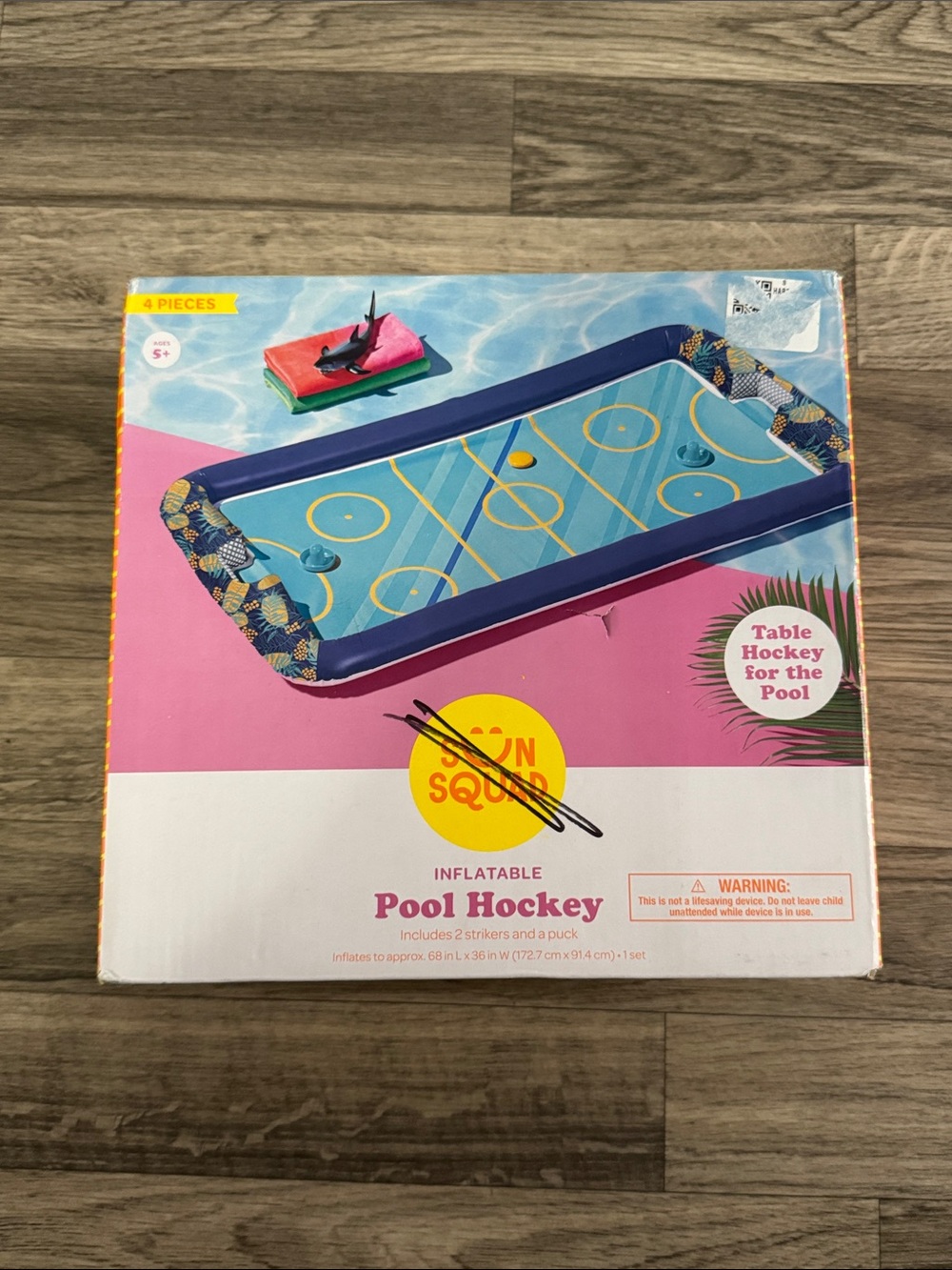 New in box inflatable pool hockey